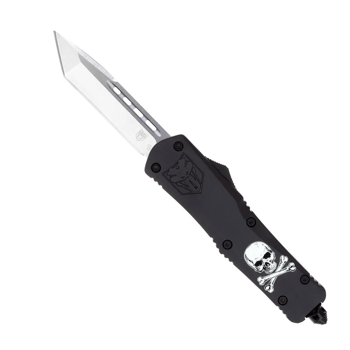 CobraTec FS-3 Jolly Roger OTF Messer Large schwarz
