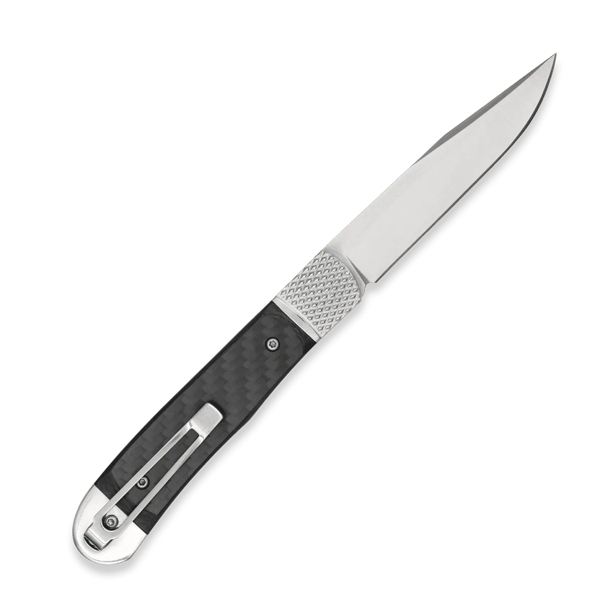 CobraTec Trapper Klappmesser 154CM Carbon Hidden Release