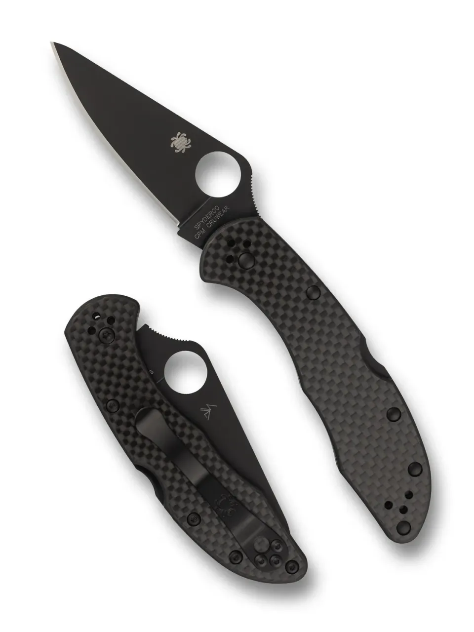 Spyderco Delica 4 Carbon Taschenmesser Schwarz CRU-WEAR