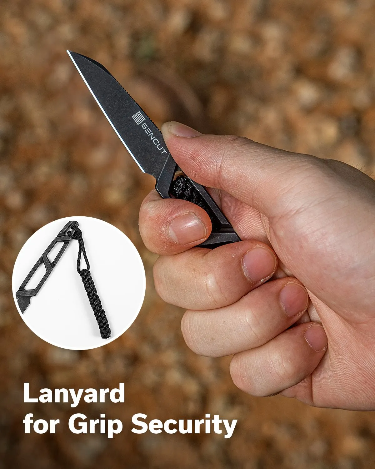 SENCUT TEXO S23095-1 Halsmesser Kydex schwarz