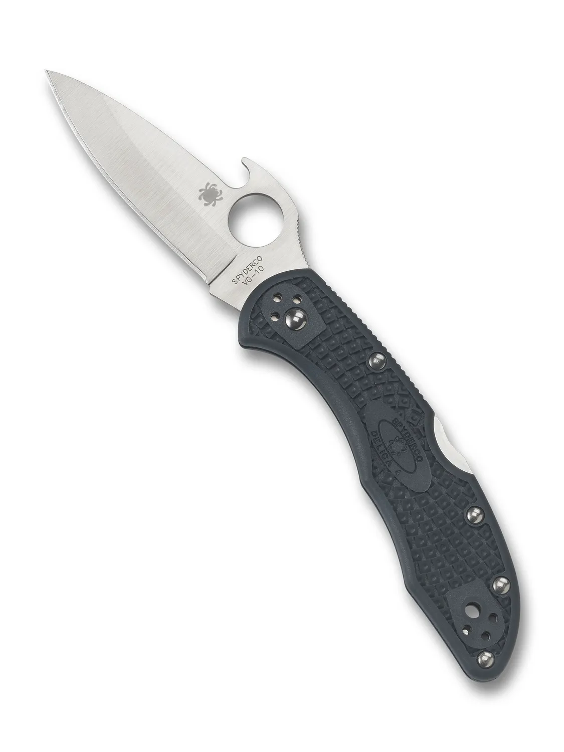 Spyderco Delica 4 Lightweight Emerson Taschenmesser Grau