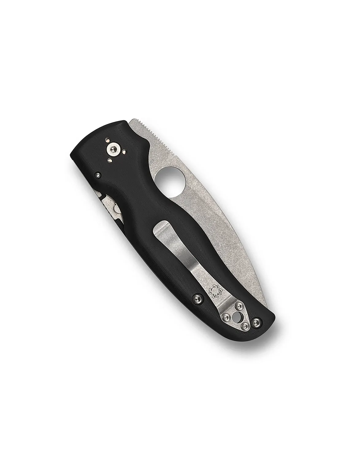 Spyderco Shaman Klappmesser S30V glatt stonewashed