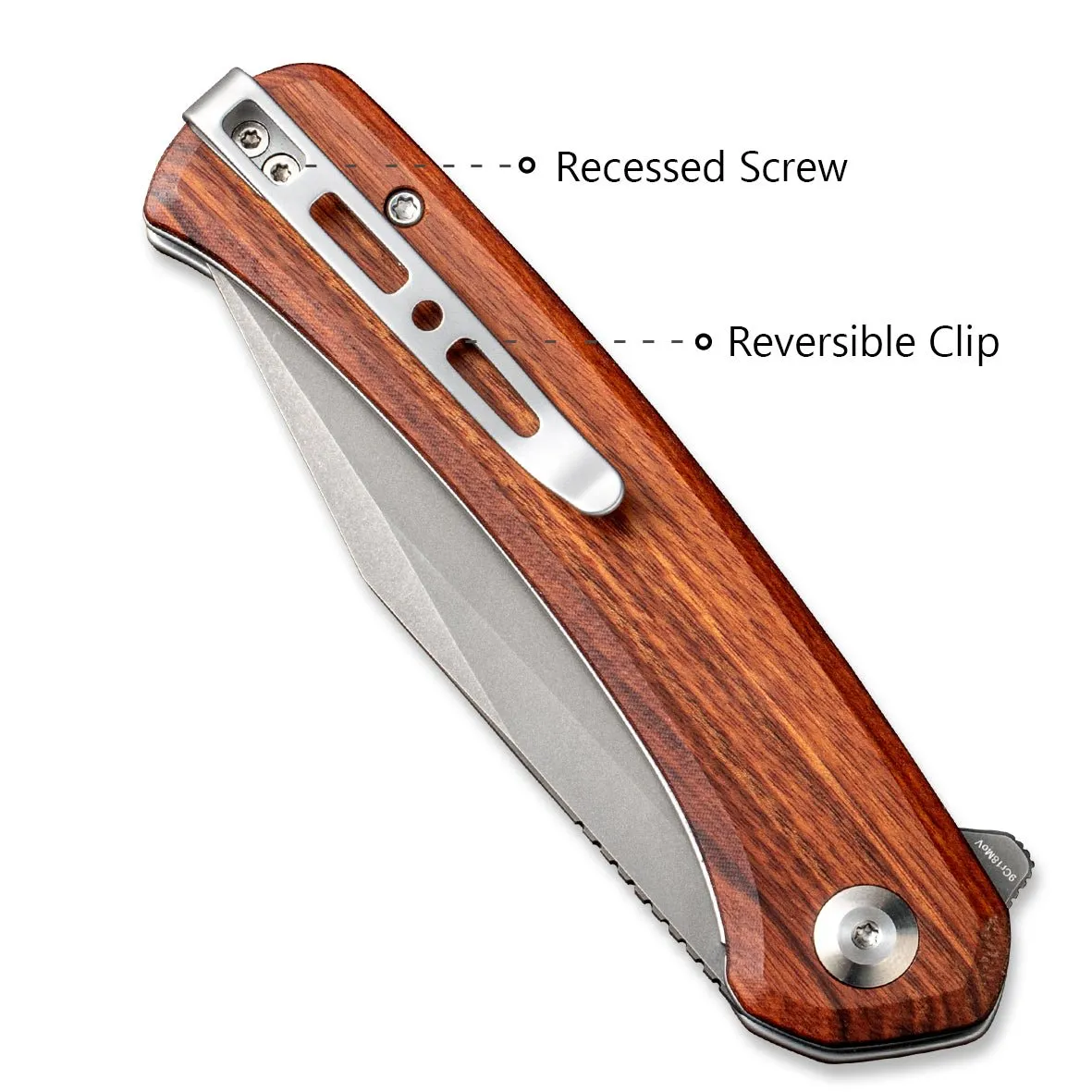 SENCUT Snap SA05D Taschenmesser Holz Cuibourtia Clip Point
