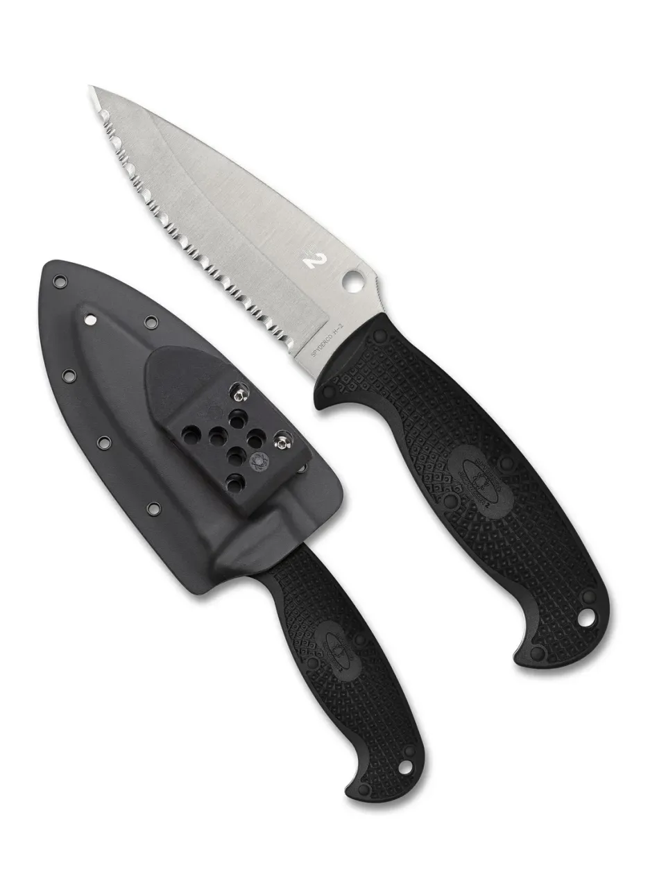 Spyderco Jumpmaster 2 feststehendes Messer Vollwelle H-1