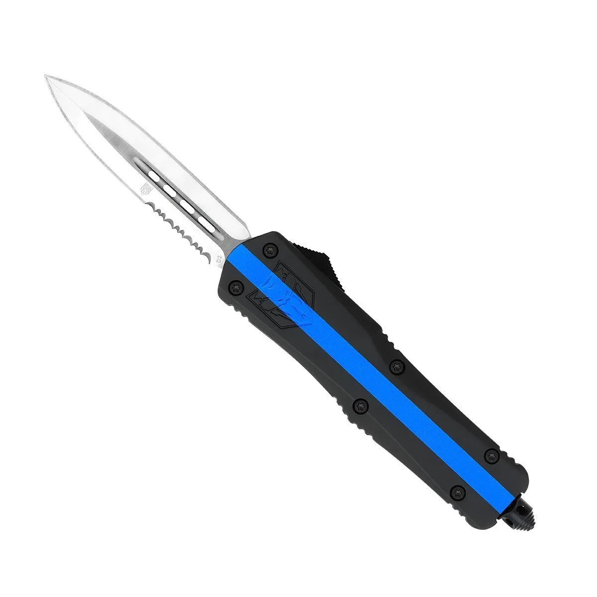 CobraTec Large FS-3 OTF Messer Thin Blue Line D2