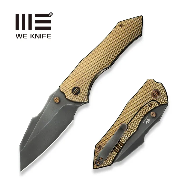 WeKnife High-Fin XL WE24010-3 Taschenmesser Gold 20CV