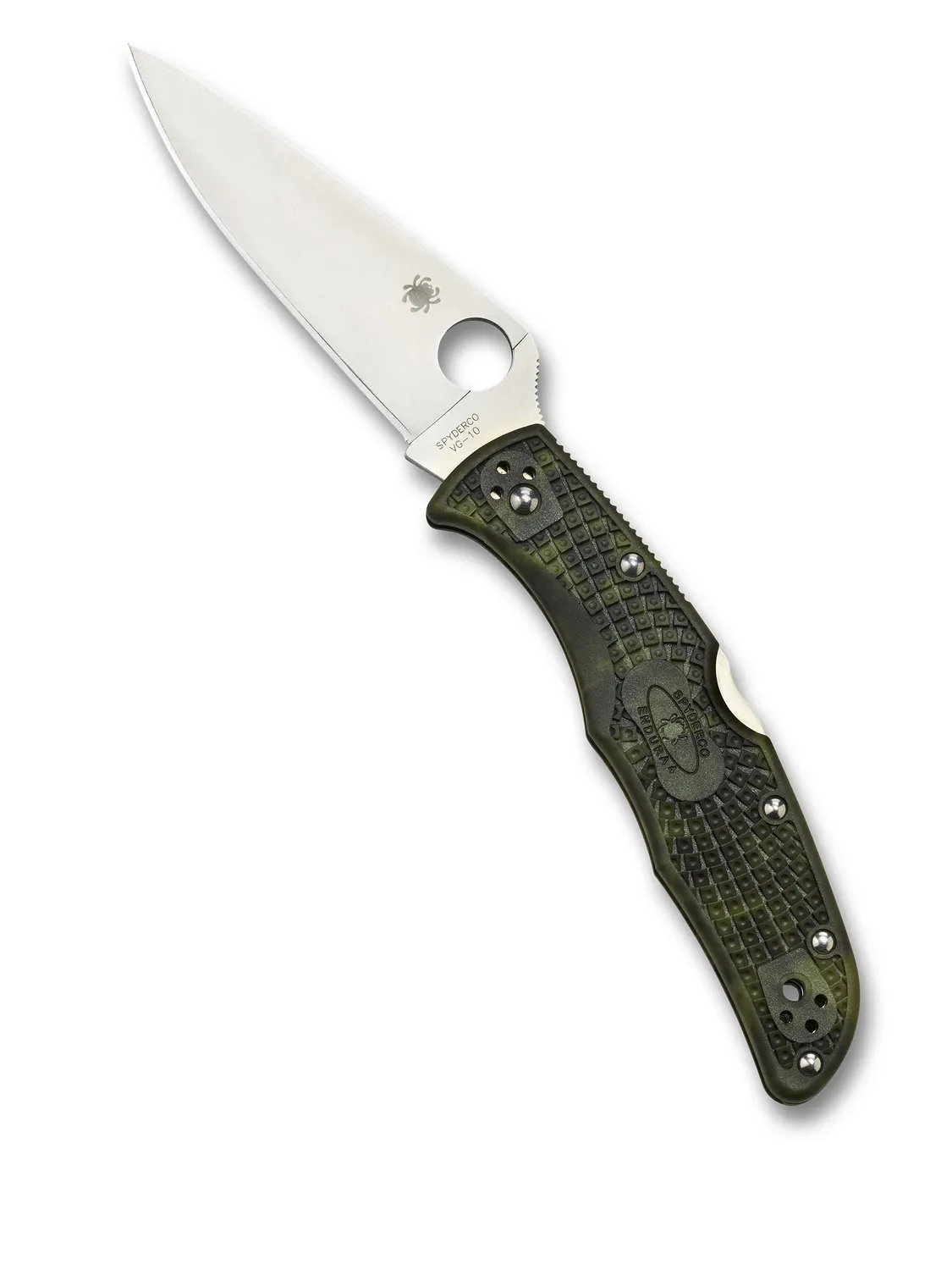 Spyderco Endura 4 Lightweight Taschenmesser Schwarz Flachschliff