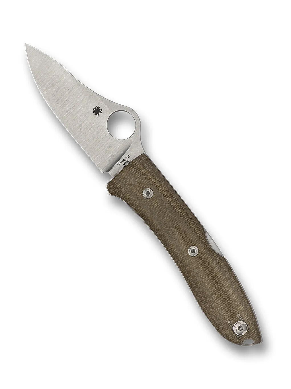 Spyderco SpyOpera M390 Taschenmesser Micarta braun Titan