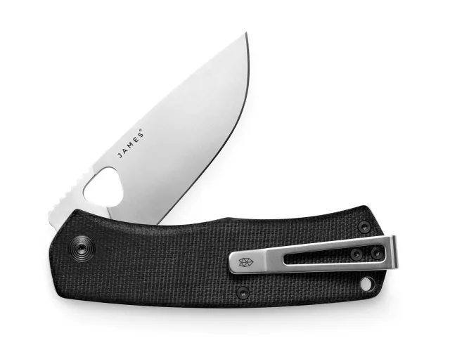 James Brand Folsom Taschenmesser Straight Black Stainless