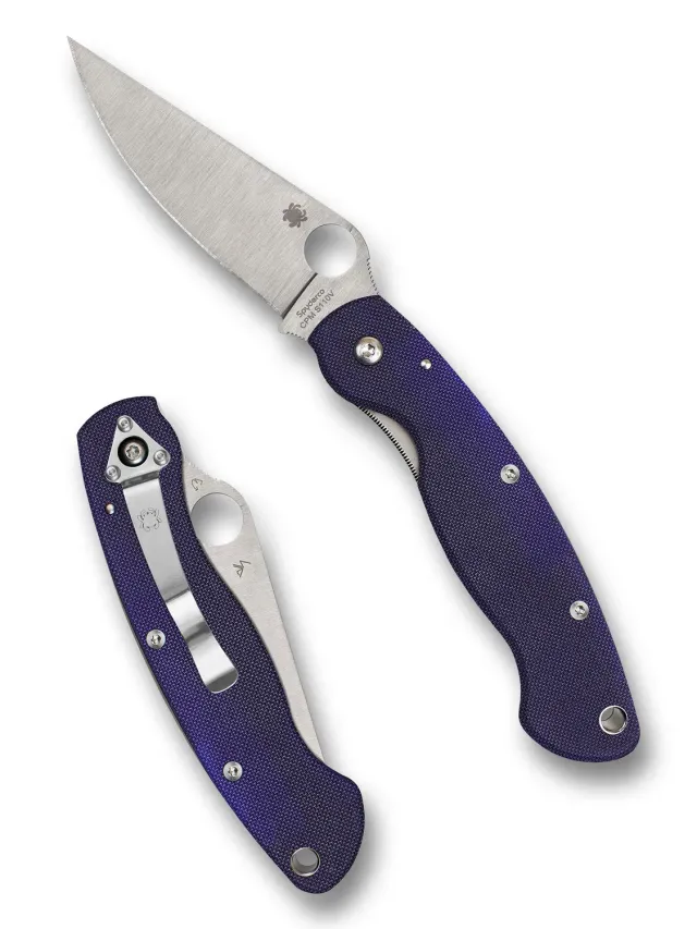 Spyderco Military Model Klappmesser CPM-S110V Dunkelblau