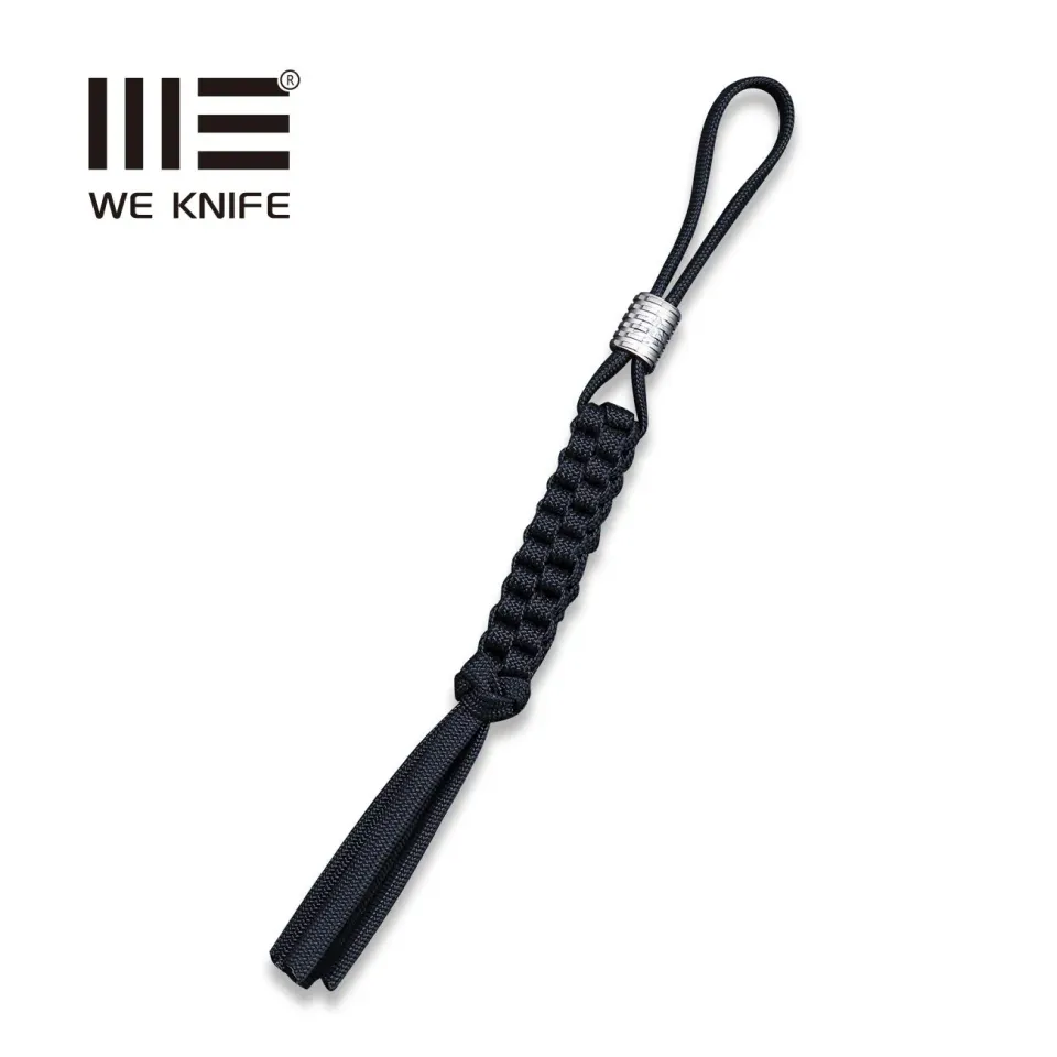 WeKnife A-01E Fangriemen Paracord Titanperle schwarz