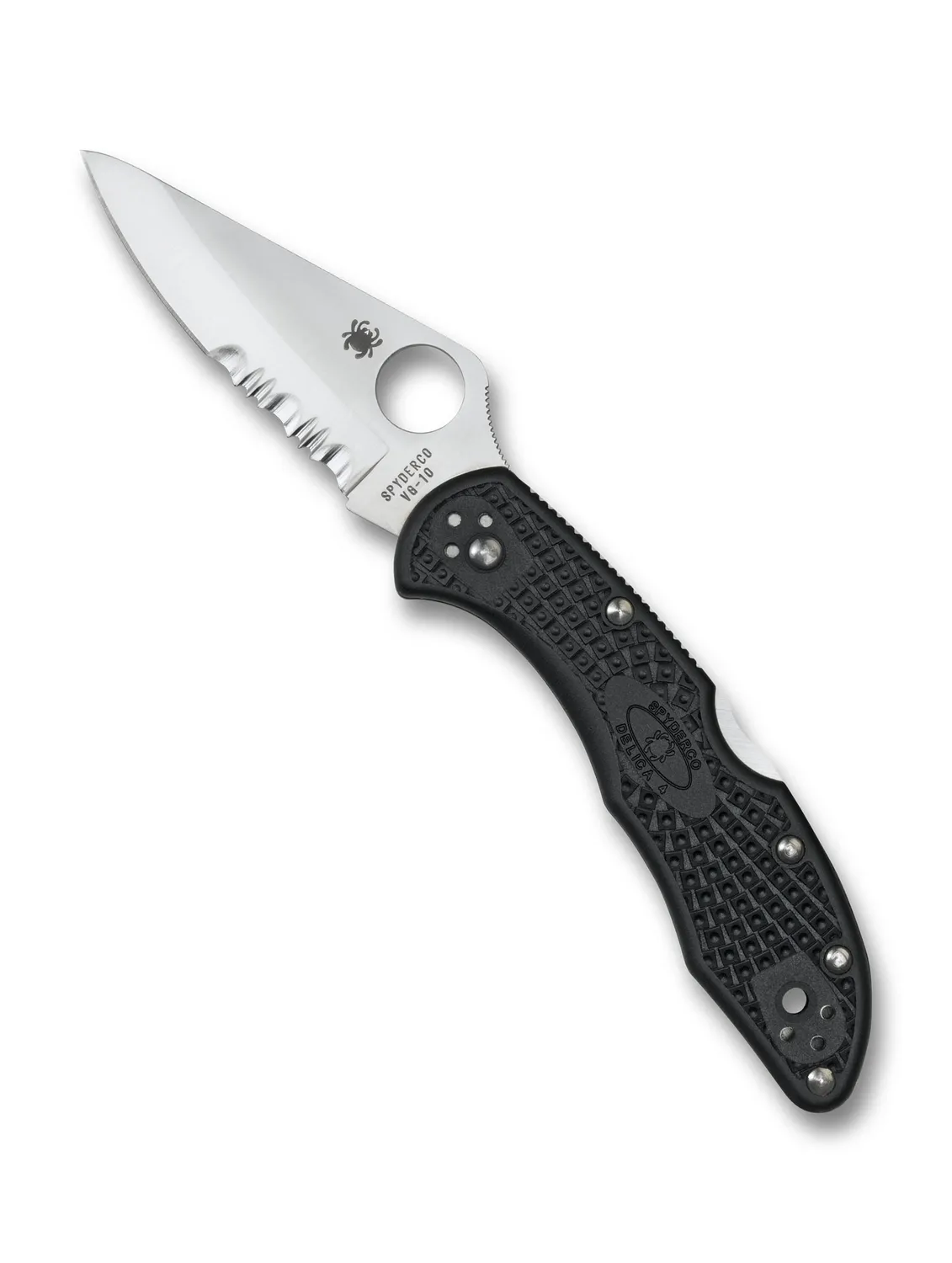 Spyderco Delica 4 Lightweight Taschenmesser Schwarz VG-10