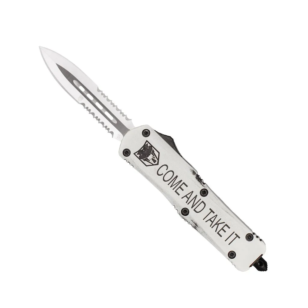 CobraTec Medium FS-3 Come Take It OTF-Messer Cerakote D2