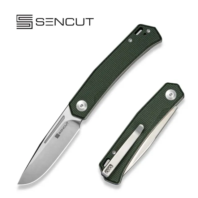SENCUT Braxx S25089-2 Taschenmesser grün Micarta