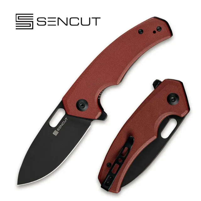 SENCUT Acumen SA06B Taschenmesser Burgundy Drop-Point
