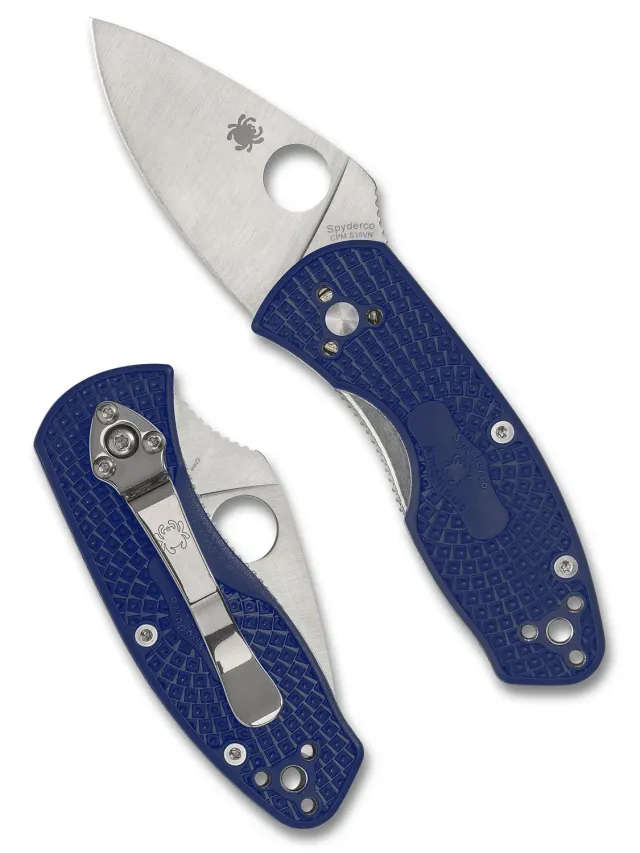 Spyderco Ambitious Taschenmesser Blau S35VN