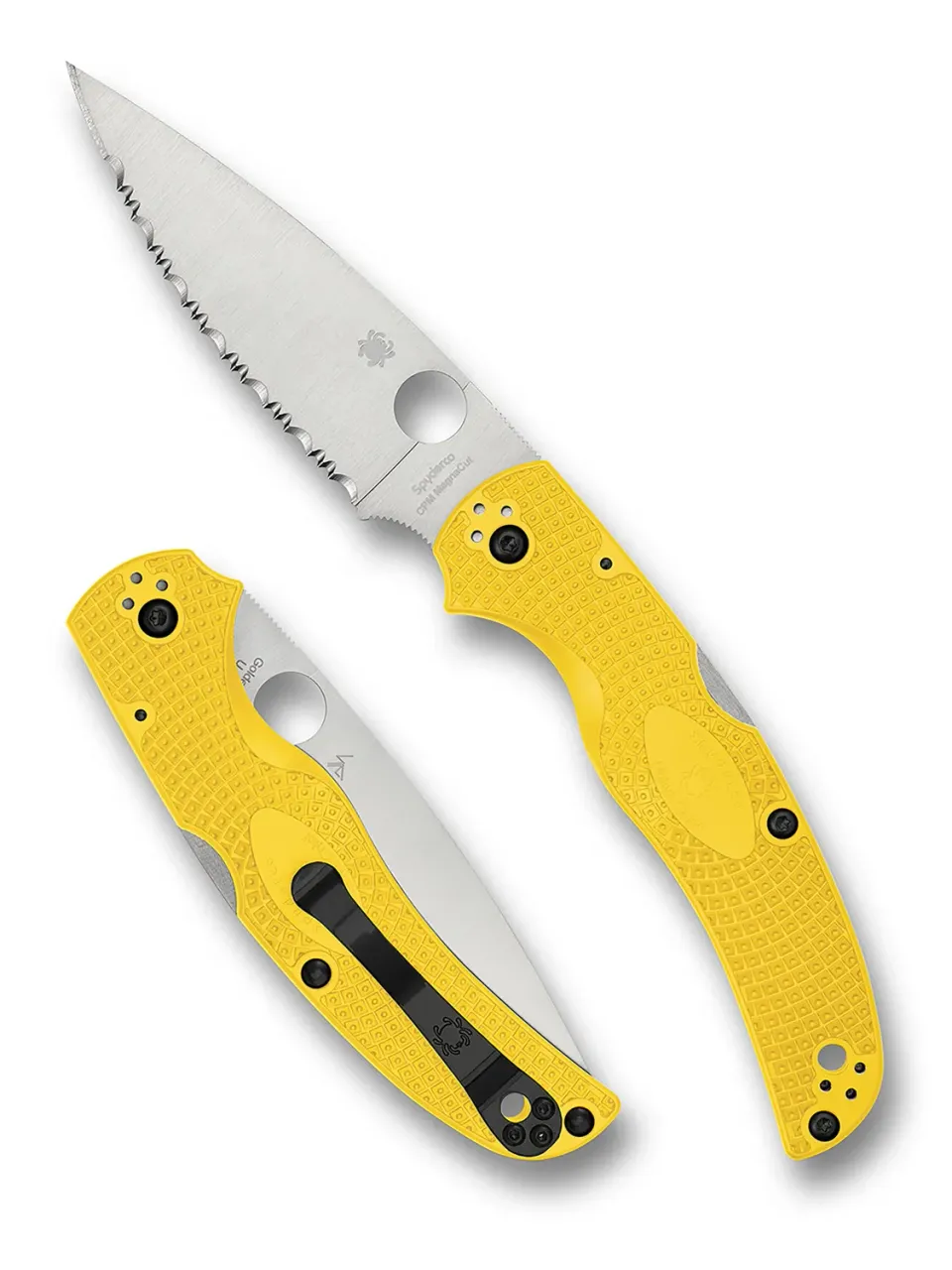 Spyderco Native Chief Lightweight Salt Klappmesser MagnaCut gelb glatt