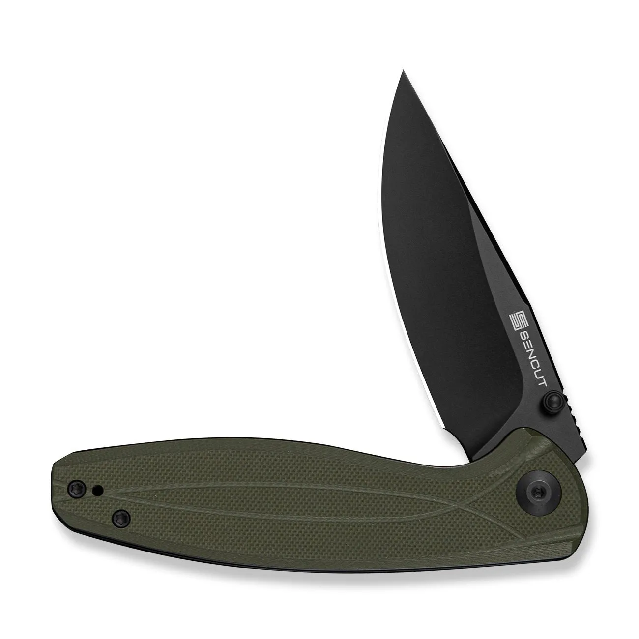 SENCUT Vyrce S25104-1 Taschenmesser OD Green D2 G10