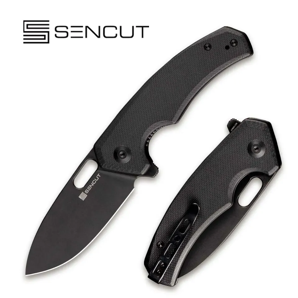 SENCUT Acumen SA06A Taschenmesser Schwarz G10 9Cr18MoV