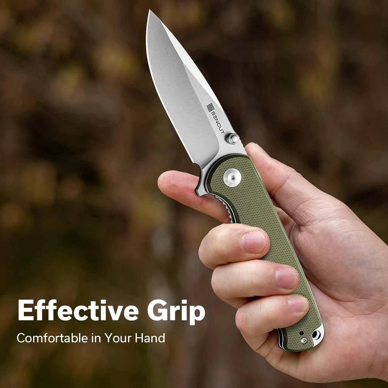 SENCUT Errant S23054B-2 Taschenmesser Grün 9Cr18MoV