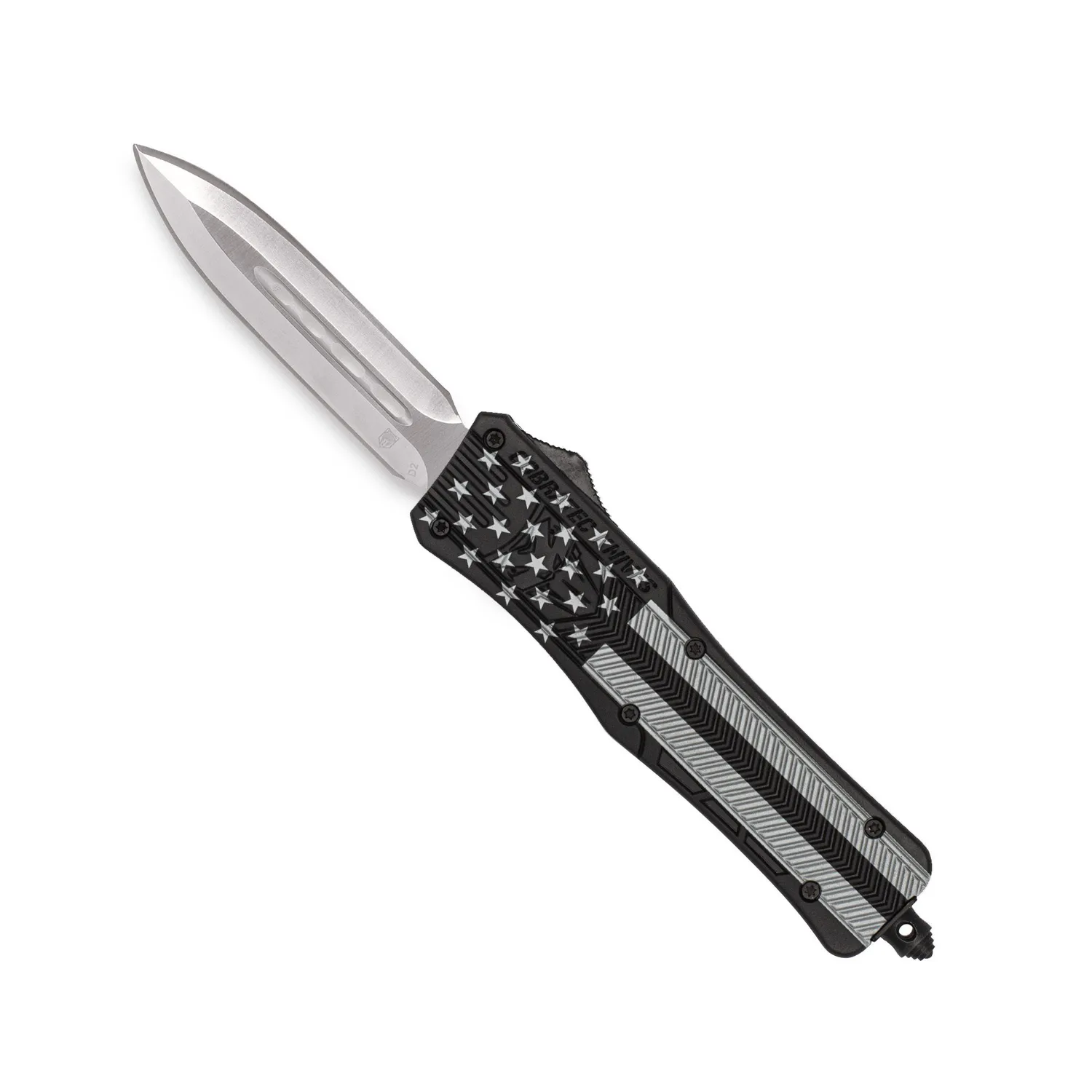 CobraTec CTK-1 OTF-Messer Medium Blackout Flag D2
