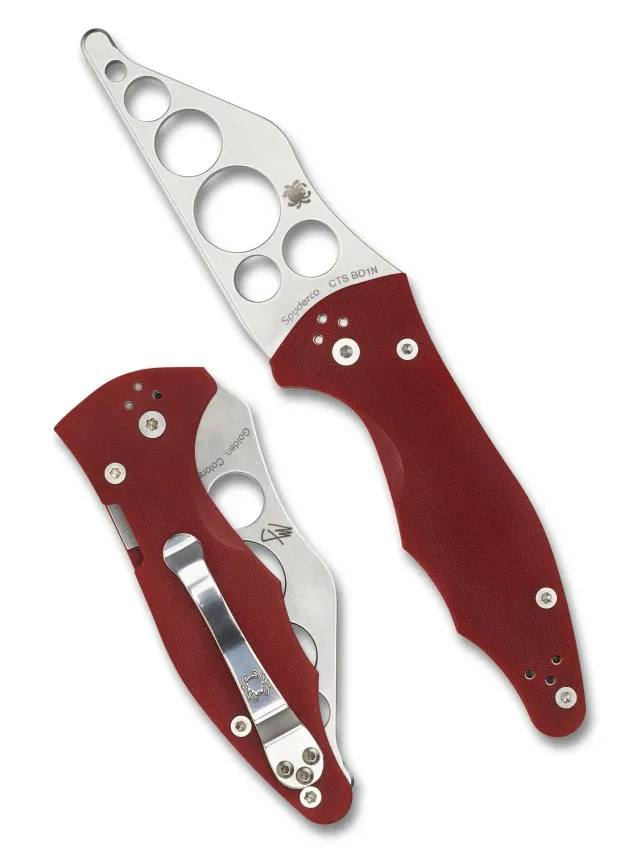 Spyderco Yojimbo 2 Trainer Trainingsmesser rot BD1N