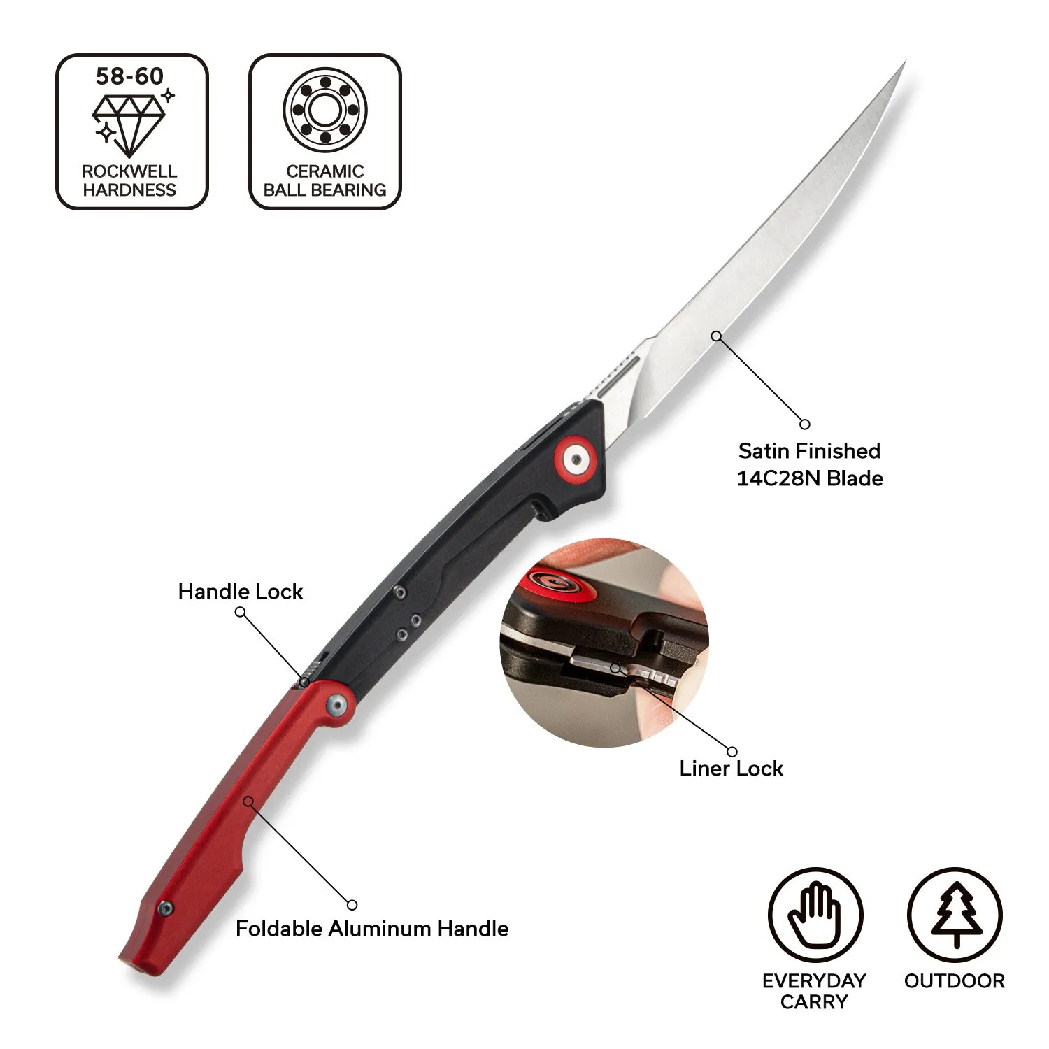 Civivi Shawka C22029B-1 Filetiermesser klappbar
