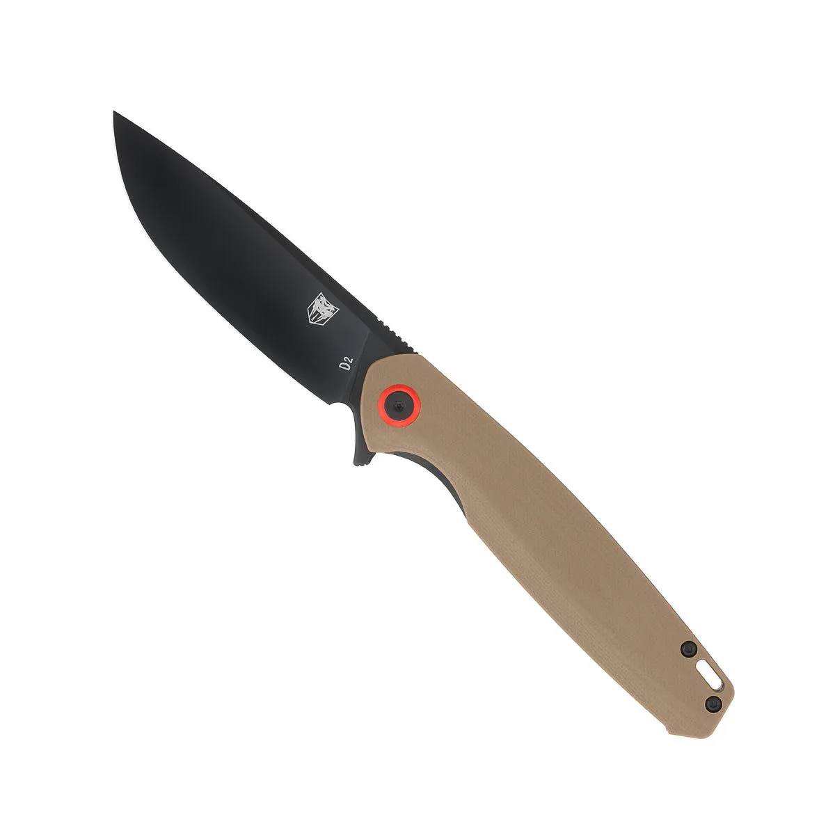 CobraTec Rath Klappmesser D2 Schwarz 3,5 Zoll