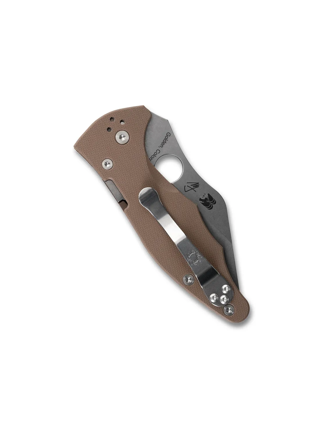 Spyderco Yojimbo 2 Sprint Run Taschenmesser Braun CPM 15V