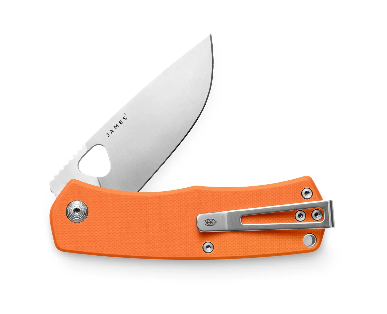 James Brand Folsom Taschenmesser Straight Black Stainless