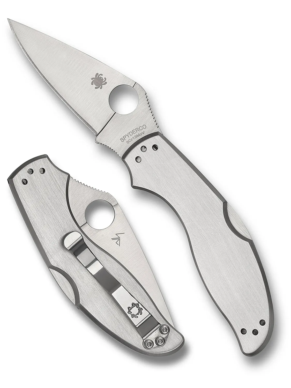 Spyderco UpTern Klappmesser Back-Lock Edelstahl