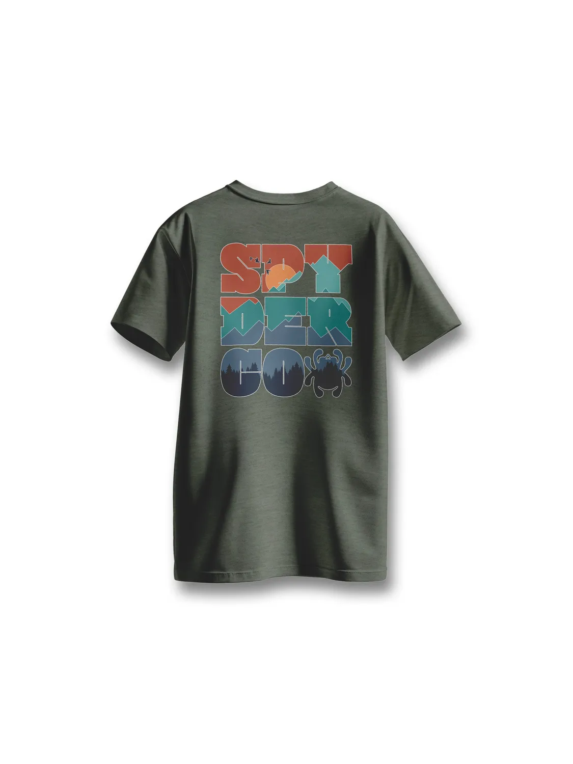 Spyderco T-Shirt Heather Green Baumwollmix