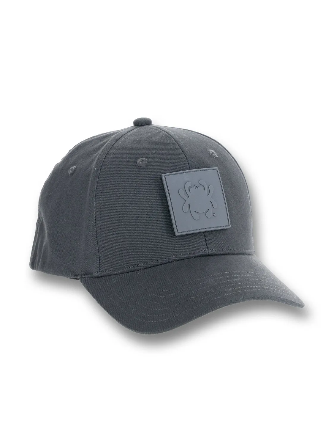 Byrd Structured Hat Cap Grau S/M Bug Patch Baumwolle