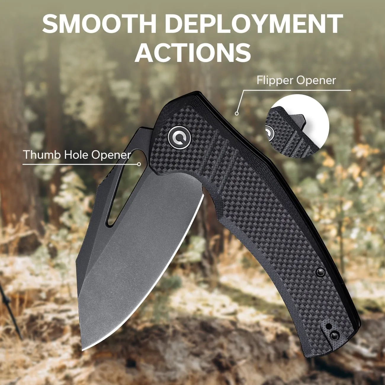 Civivi BullTusk C23017-1 Klappmesser 14C28N G10