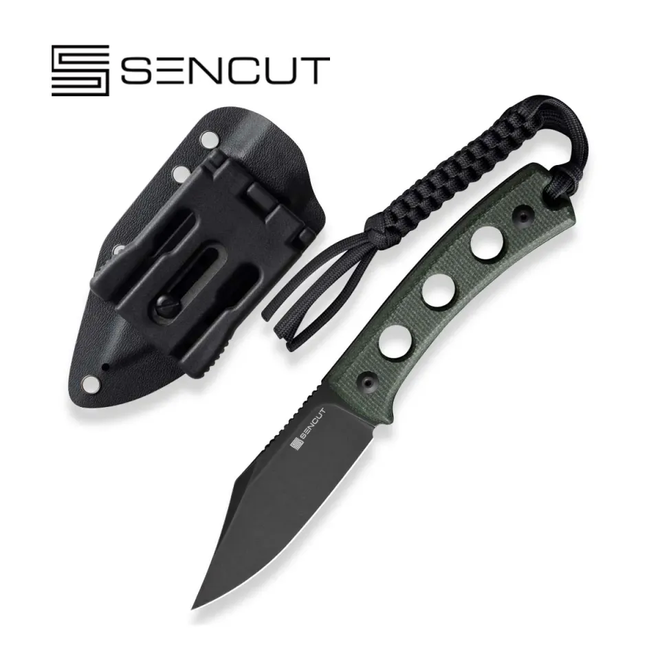 SENCUT Waxahachie SA11C feststehendes Messer Micarta grün