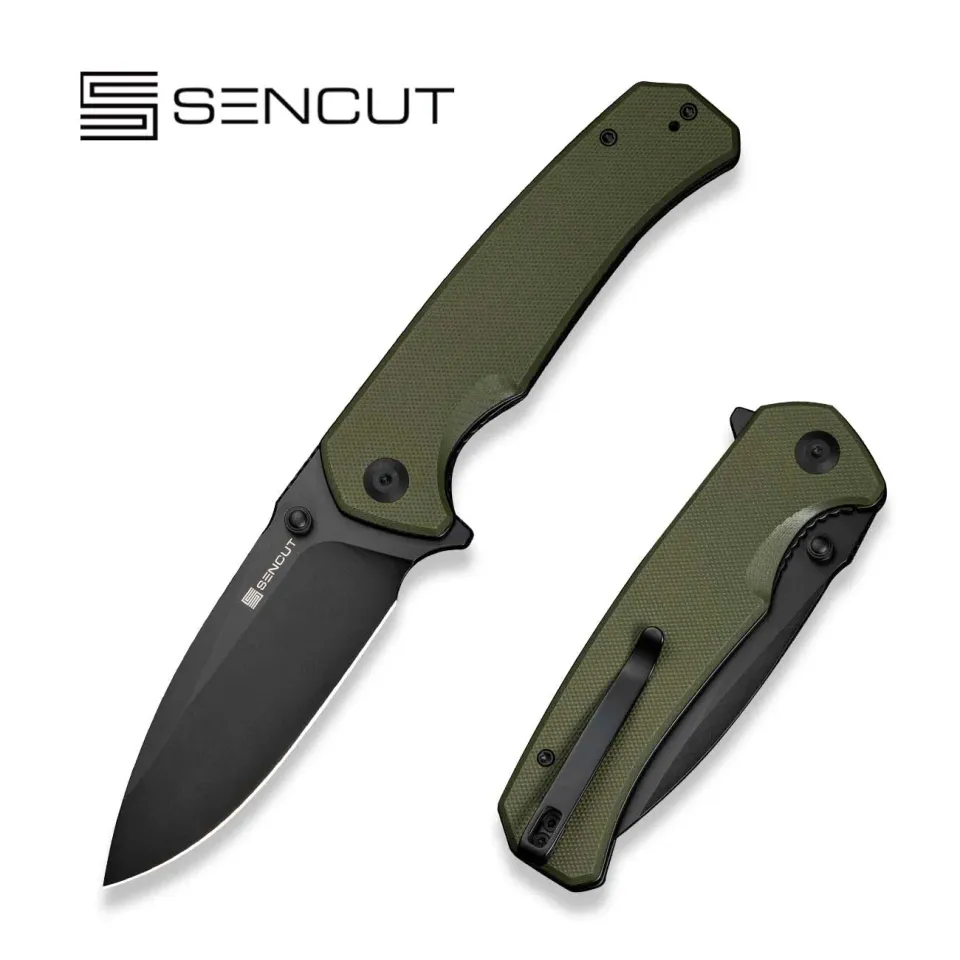 SENCUT Skarnax S24025-2 Taschenmesser OD Green G10