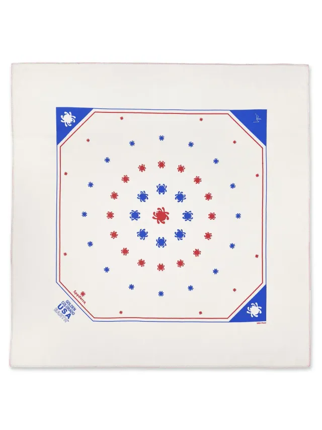 Spyderco Bandana Halstuch Baumwolle rot 67 cm