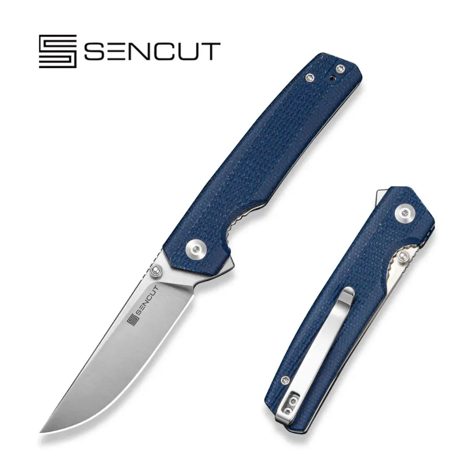 SENCUT Stria S25112-3 Klappmesser Micarta Blau Satin