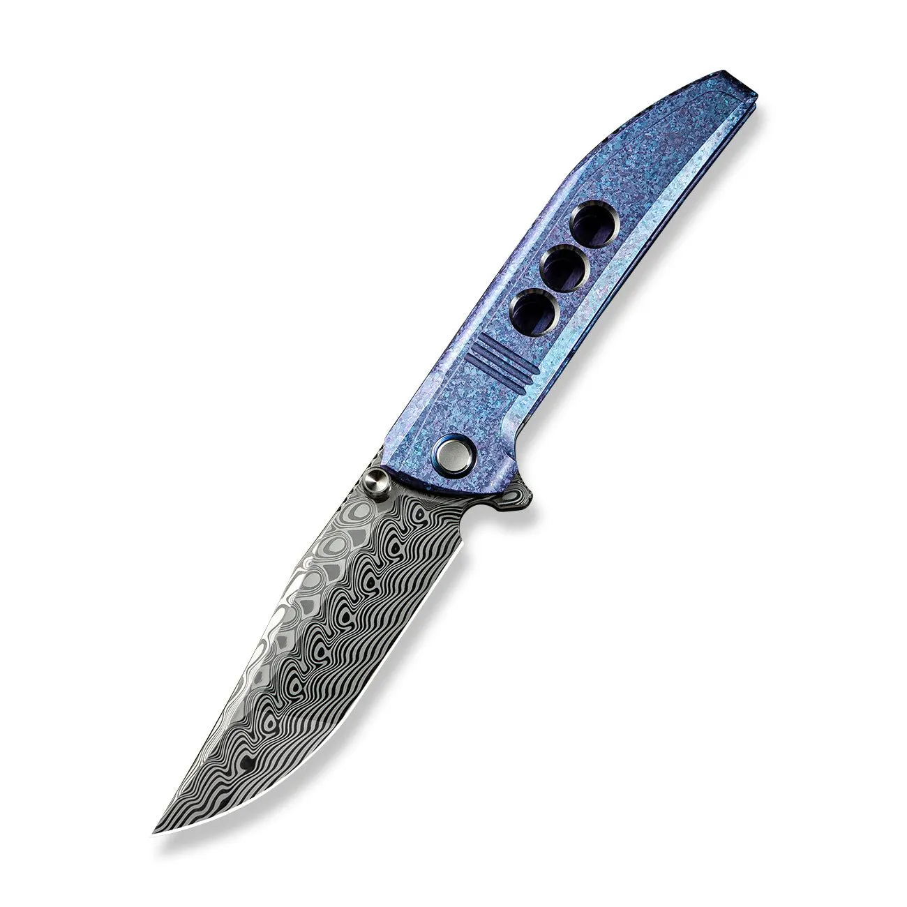 WeKnife Ezinta WE22041-DS1 Taschenmesser Damast Blau-Lila