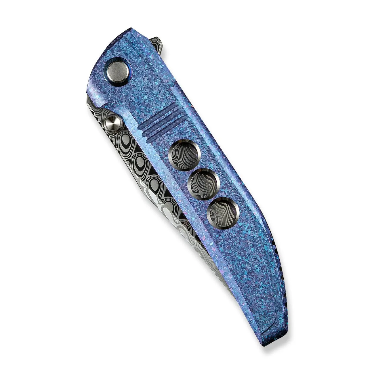WeKnife Ezinta WE22041-DS1 Taschenmesser Damast Blau-Lila