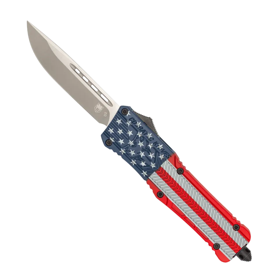 CobraTec CTK-1 Large OTF Messer US-Flag