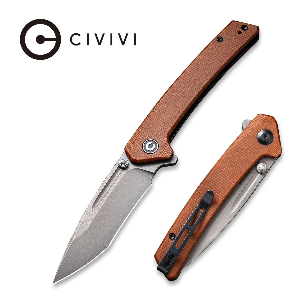 Civivi Keen Nadder C2021B Taschenmesser braun Micarta N690