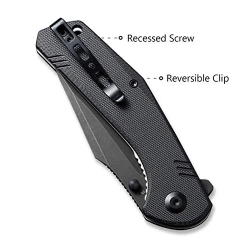 SENCUT Actium SA02C Klappmesser G10 schwarze D2-Klinge