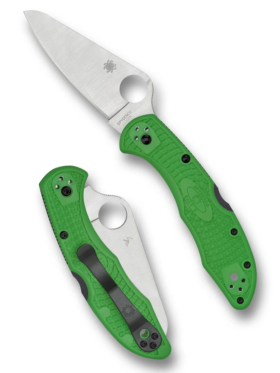 Spyderco Salt 2 Taschenmesser grün LC200N
