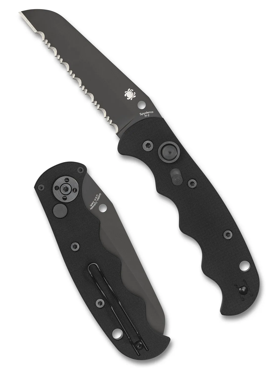 Spyderco Autonomy Automatikmesser DLC schwarz