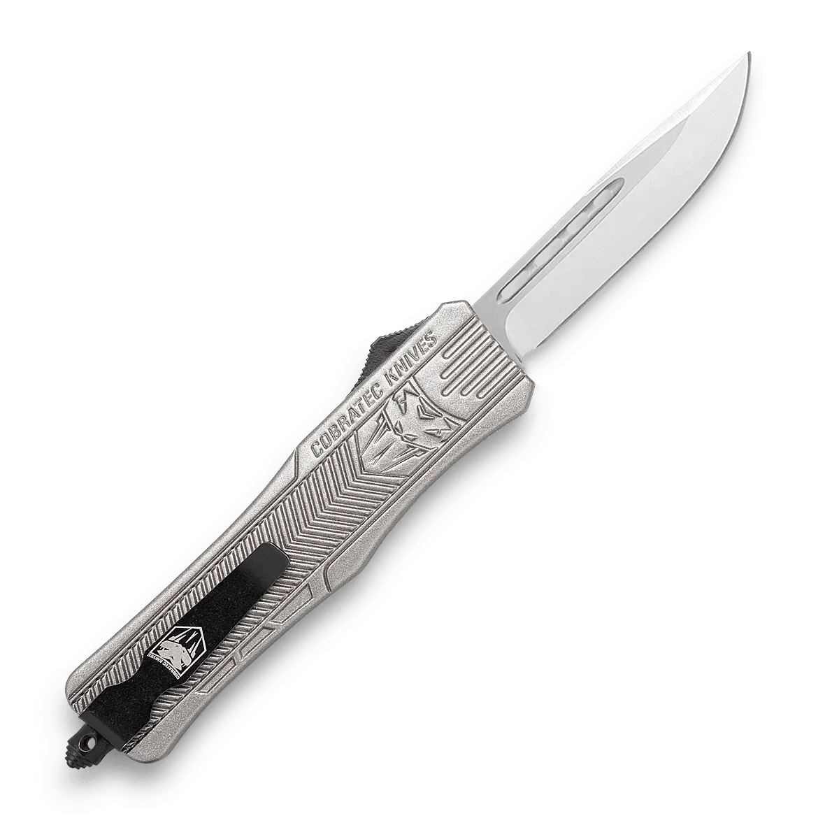 CobraTec CTK-1 Medium OTF-Messer Silber Cerakote D2