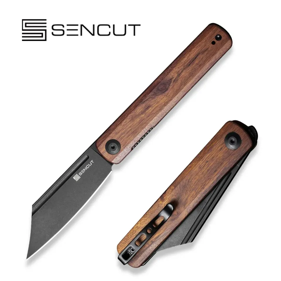 SENCUT Bronte SA08E Taschenmesser Holz Front-Flipper