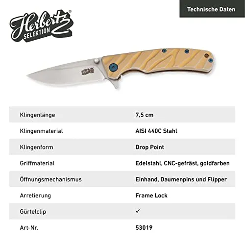Herbertz Selektion Einhandmesser 8Cr13MoV G10 Axis Lock