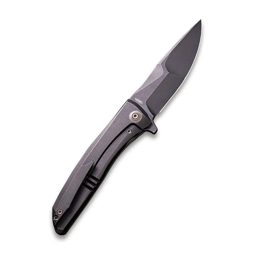 WeKnife Scoppio 923D Klappmesser Schwarz Titan 20CV