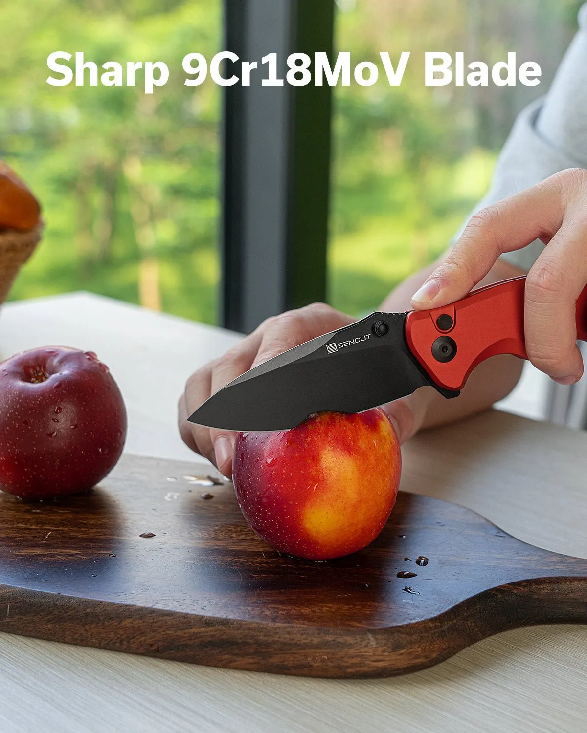 SENCUT Cybrix S23098A-3 Klappmesser rot Aluminium